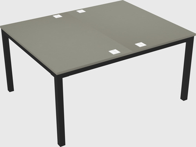 Shared rectangular desk