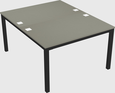 Shared rectangular desk