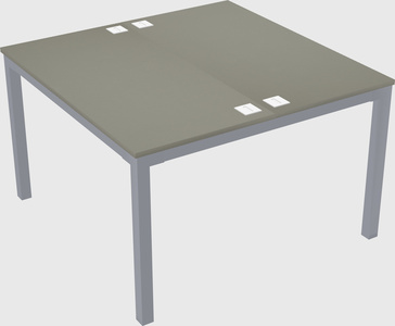 Shared rectangular desk