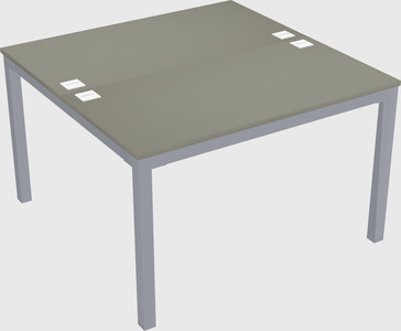 Shared rectangular desk