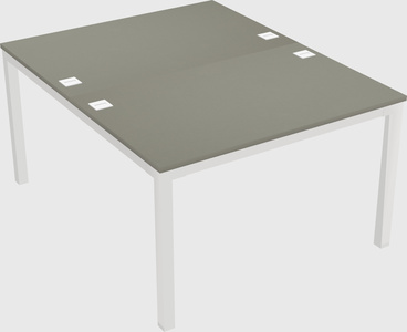 Shared rectangular desk