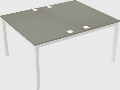 Shared rectangular desk
