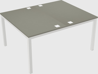 Shared rectangular desk