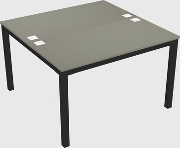 Shared rectangular desk