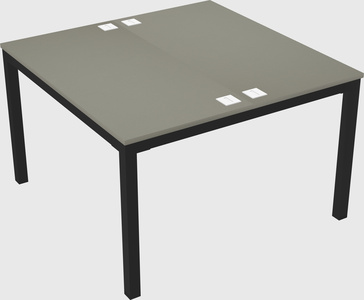 Shared rectangular desk