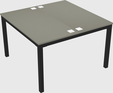 Shared rectangular desk