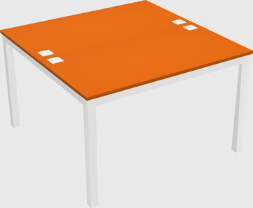 Shared rectangular desk