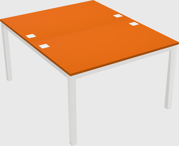 Shared rectangular desk
