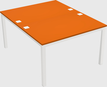 Shared rectangular desk