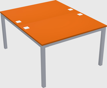 Shared rectangular desk