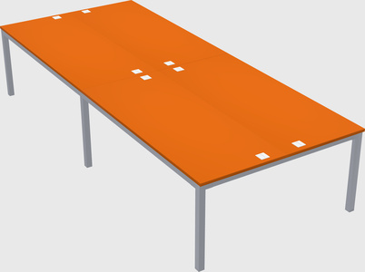 Shared rectangular desk