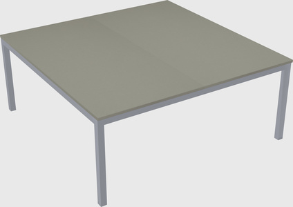 Shared rectangular desk