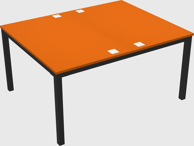 Shared rectangular desk
