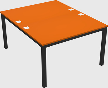 Shared rectangular desk