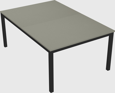 Shared rectangular desk