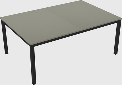 Shared rectangular desk