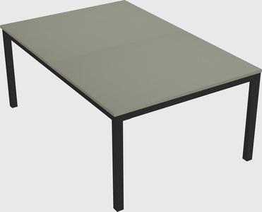 Shared rectangular desk
