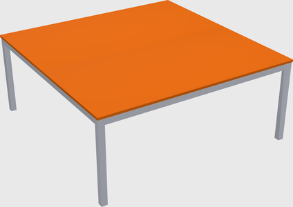 Shared rectangular desk