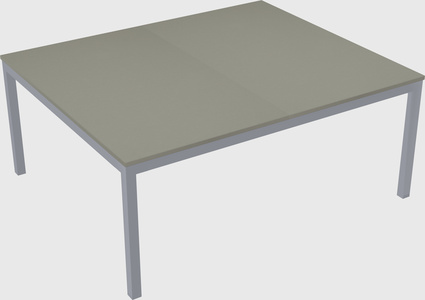 Shared rectangular desk