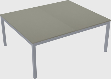 Shared rectangular desk
