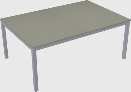 Shared rectangular desk