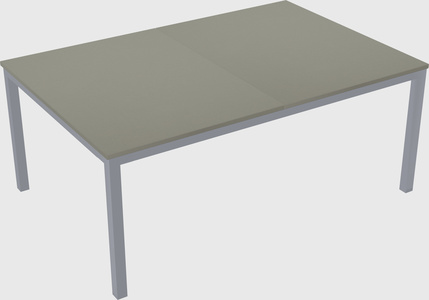 Shared rectangular desk
