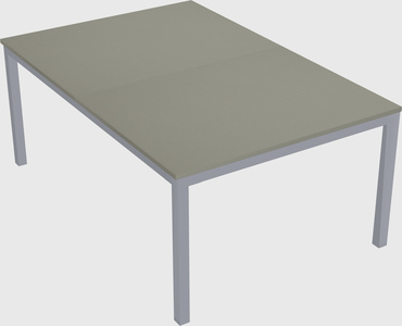 Shared rectangular desk