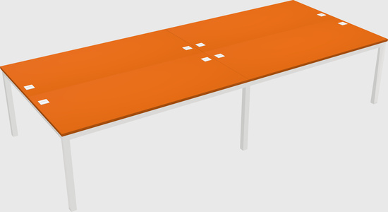 Shared rectangular desk