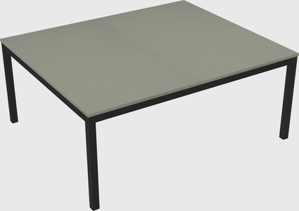 Shared rectangular desk