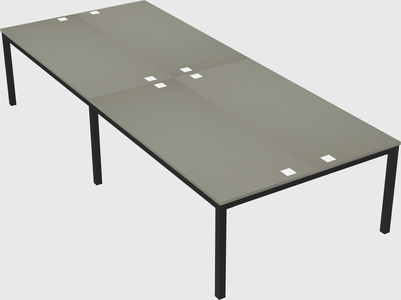 Shared rectangular desk