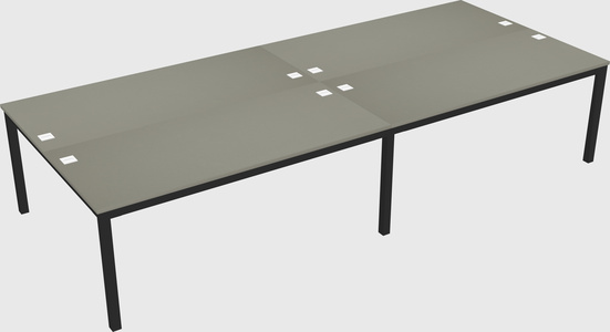 Shared rectangular desk
