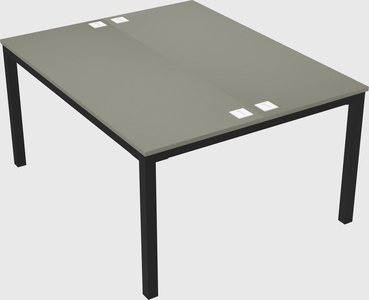 Shared rectangular desk