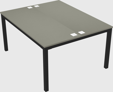 Shared rectangular desk
