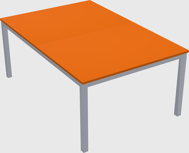Shared rectangular desk
