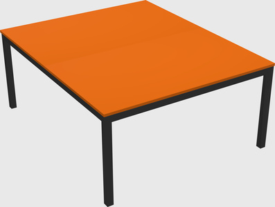 Shared rectangular desk