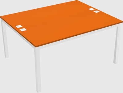 Shared rectangular desk