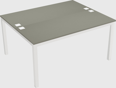 Shared rectangular desk