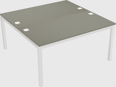 Shared rectangular desk