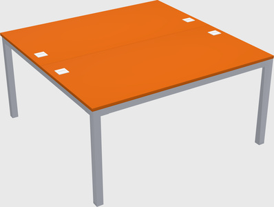 Shared rectangular desk