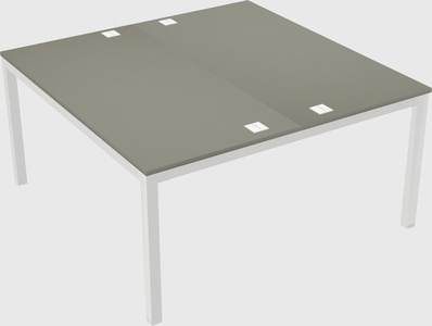 Shared rectangular desk