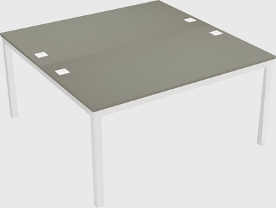 Shared rectangular desk