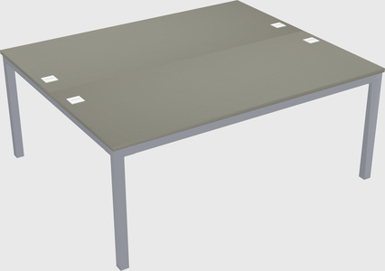 Shared rectangular desk