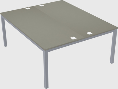 Shared rectangular desk
