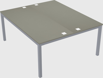 Shared rectangular desk