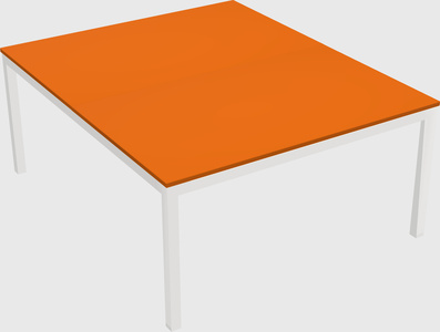 Shared rectangular desk