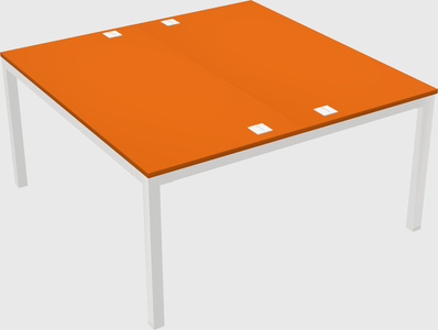 Shared rectangular desk