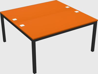 Shared rectangular desk
