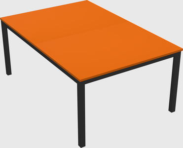 Shared rectangular desk