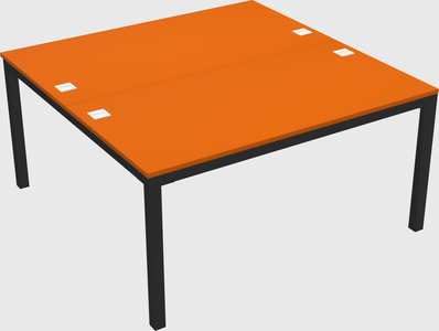 Shared rectangular desk