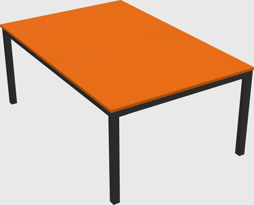 Shared rectangular desk